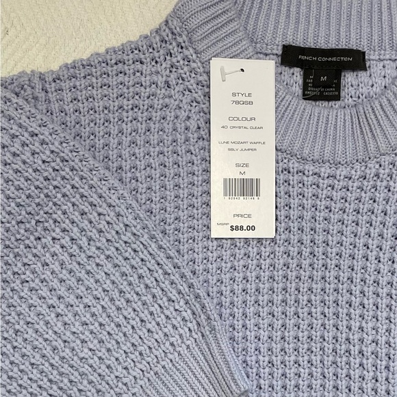 French Connection Short Sleeve Knit Crew Size M - Picture 5 of 9